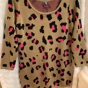 Charlotte Russe Cheetah Sweater